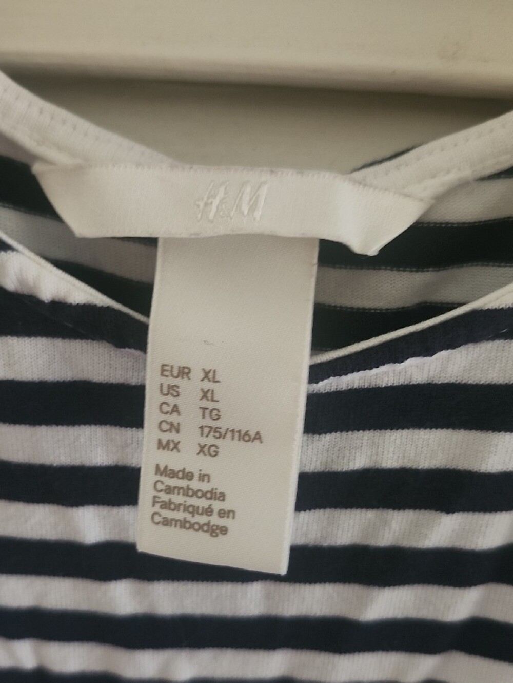H&M Striped Sleeveless Tunic Top - Picture 2 of 8